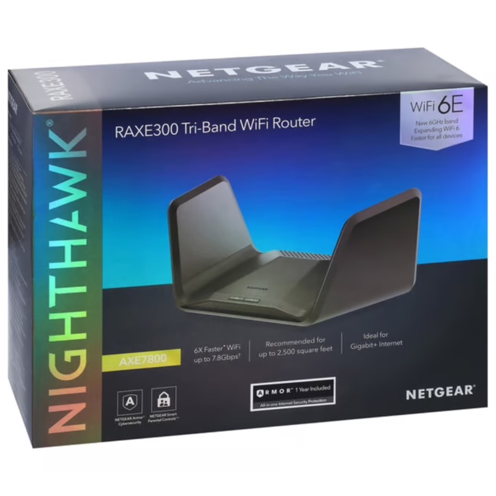Netgear Nighthawk AXE7800 Tri-Band Wifi Black Router